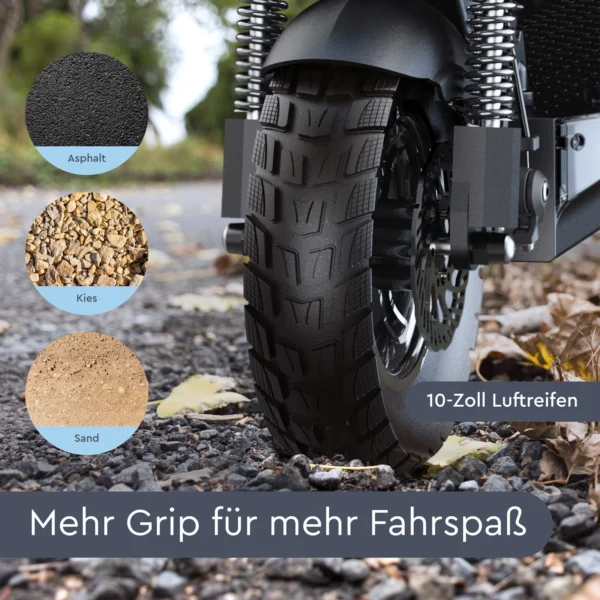 E-Scooter mit Straßenzulassung – Joyor Y8-S Offroad, 10 Zoll, 500W, bis zu 100 km Reichweite – Bild 7